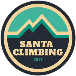 Santa Climbing